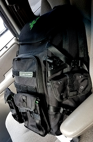 To be fair, it’s a pretty big backpack.